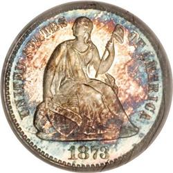 1873 H10C PR67 Cameo PCGS. CAC