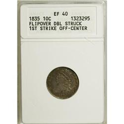 1835 10C--Flipover Double Strike, First Strike