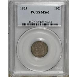 1835 10C MS62 PCGS