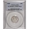 Image 1 : 1838 10C Small Stars AU58 PCGS