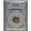 Image 1 : 1853 10C Arrows MS64 PCGS