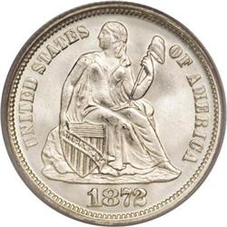 1872 10C MS67 PCGS
