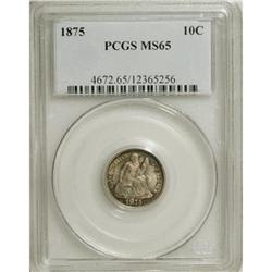 1875 10C MS65 PCGS