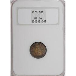 1878 10C MS64 NGC