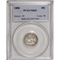 1880 10C MS63 PCGS