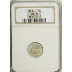 1884 10C MS66 NGC