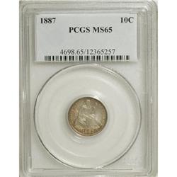 1887 10C MS65 PCGS