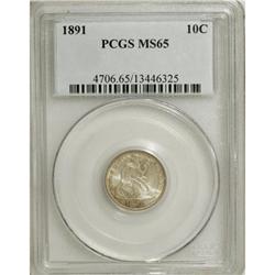 1891 10C MS65 PCGS