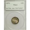 Image 1 : 1891 10C MS66 PCGS