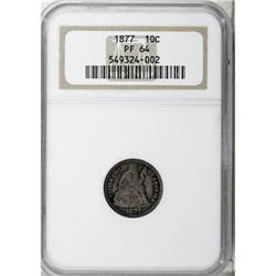 1877 10C PR64 NGC