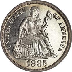 1885 10C PR67 Cameo NGC