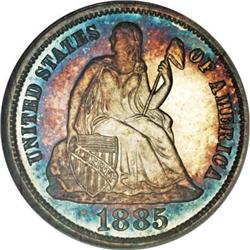 1885 10C PR67 Cameo NGC