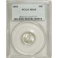 1893 10C MS65 PCGS