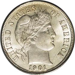 1901-S 10C MS66 PCGS