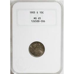 1905-S 10C MS65 NGC