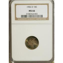 1906-D 10C MS66 NGC