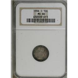 1906-O 10C MS66 NGC