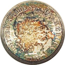 1907-D 10C MS66 NGC