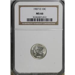 1907-O 10C MS66 NGC