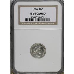 1896 10C PR66 Cameo NGC