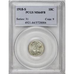 1918-S 10C MS64 Full Bands PCGS