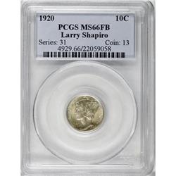 1920 10C MS66 Full Bands PCGS