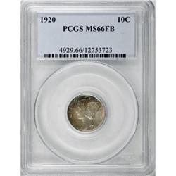1920 10C MS66 Full Bands PCGS