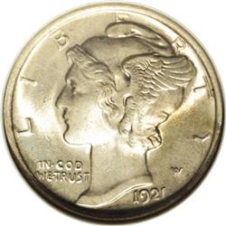 1921 10C MS64 Full Bands NGC