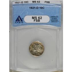 1921-D 10C MS62 Full Bands ANACS