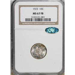 1923 10C MS67 Full Bands NGC. CAC