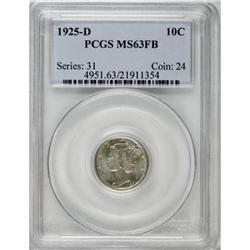 1925-D 10C MS63 Full Bands PCGS