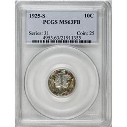 1925-S 10C MS63 Full Bands PCGS