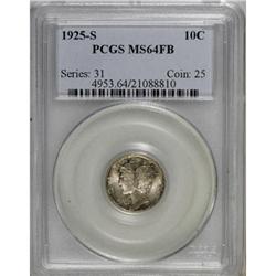 1925-S 10C MS64 Full Bands PCGS