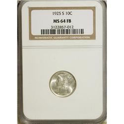 1925-S 10C MS64 Full Bands NGC