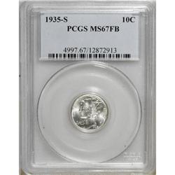 1935-S 10C MS67 Full Bands PCGS