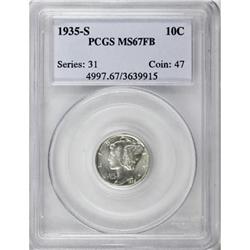 1935-S 10C MS67 Full Bands PCGS