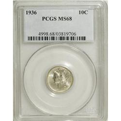 1936 10C MS68 PCGS