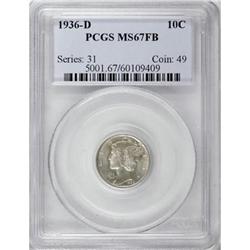 1936-D 10C MS67 Full Bands PCGS