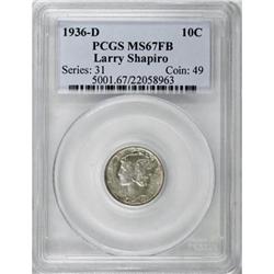 1936-D 10C MS67 Full Bands PCGS