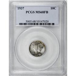 1937 10C MS68 Full Bands PCGS