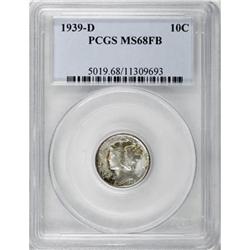 1939-D 10C MS68 Full Bands PCGS