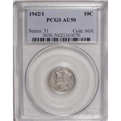 1942/1 10C AU50 PCGS