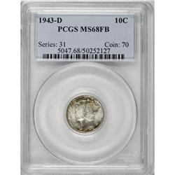 1943-D 10C MS68 Full Bands PCGS