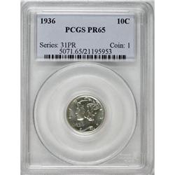 1936 10C PR65 PCGS