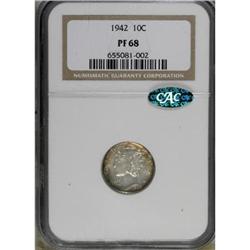 1942 10C PR68 NGC. CAC