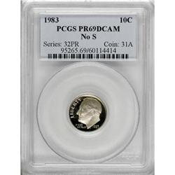1983 10C No S PR69 Deep Cameo PCGS