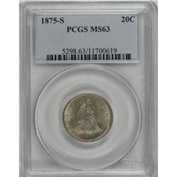 1875-S 20C MS63 PCGS