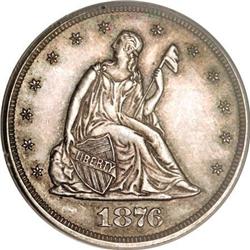 1876 20C MS65 PCGS