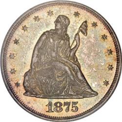 1875 20C PR65 PCGS