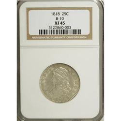 1818 25C XF45 NGC